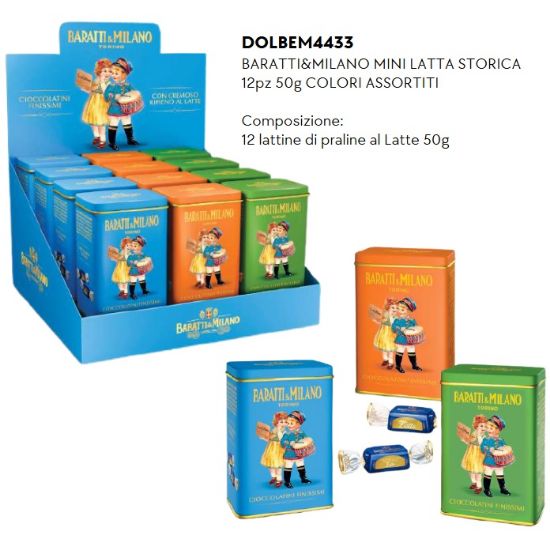 Immagine di BARATTI&MILANO MINI LATTA STORICA 12pz 50gr - PR2025