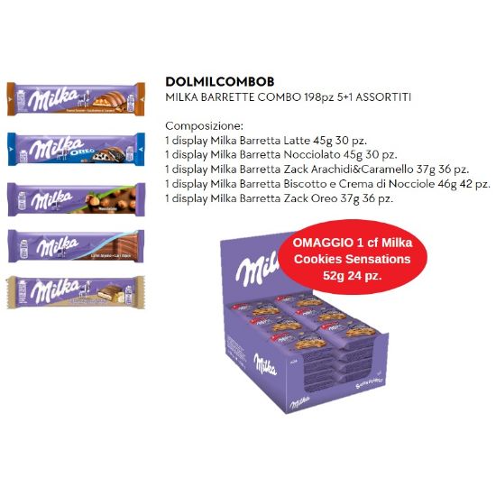 Picture of MILKA BARRETTE COMBO 198pz 5+1 ASSORTITI