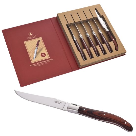 Picture of LAGUIOLE COLTELLI STEAK 1x6pz IN LEGNO