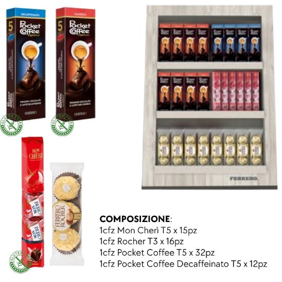 Immagine di FERRERO KIT PRALINE 75pz + EXPO DA BANCO - PR2026