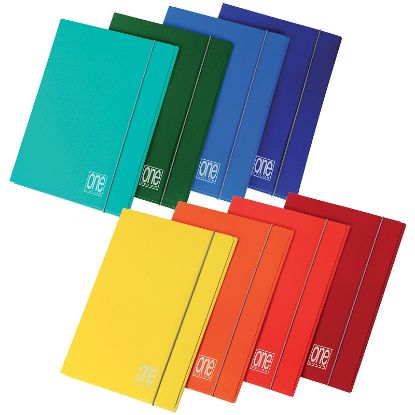 Immagine di CARTELLA MANILA 26x35cm 10pz 3 LEMBI COLORI ASSORTITI