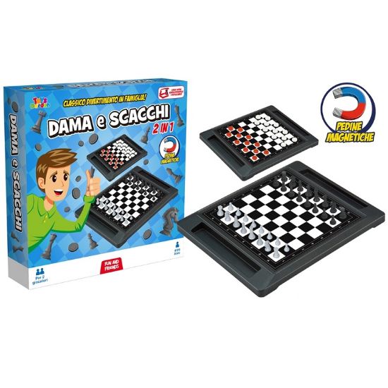 Immagine di GIOCHI SCACCHI E DAMA 2IN1