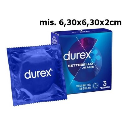 Immagine di PRESERVATIVI DUREX SETTEBELLO JEANS 3pz