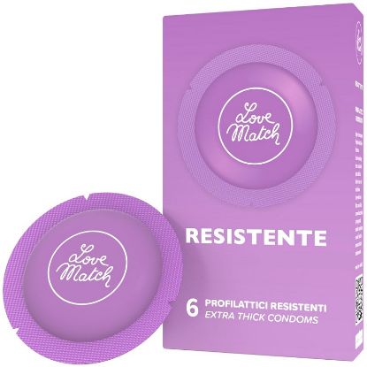 Immagine di PRESERVATIVI LOVEMATCH RESISTENTE 6pz
