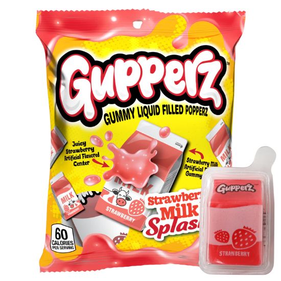 Immagine di CARAMELLE GUPPERZ STRAWBERRY MILKSHAKE BUSTA 12pz 72gr - CASA DEL DOLCE