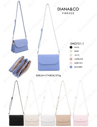 Picture of BORSA DIANA&CO FIRENZE 1pz BLUE BERRY S25