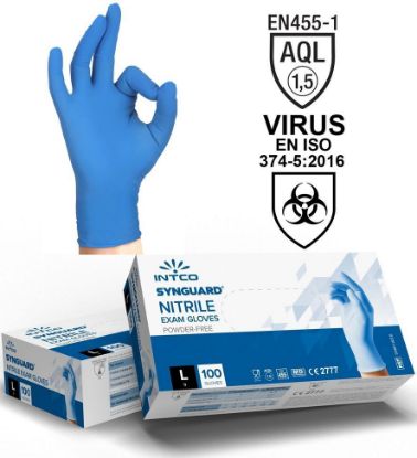 Picture of GUANTI NITRILE BLU 3,5gr Tg.M MEDIO 100pz - RMOVE senza polvere