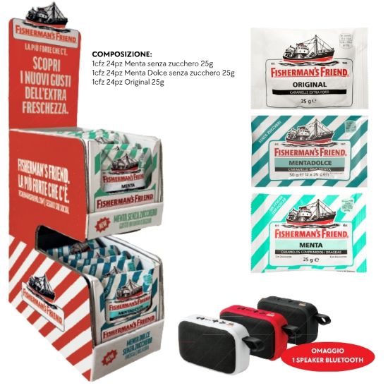 Picture of FISHERMAN'S FRIEND POUCH DISPLAY 72pcs + FREE GIFT - PR2025