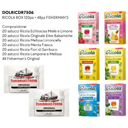 Immagine di RICOLA ASTUCCIO BOX 120pz + 48 FISHERMANS - PR2025