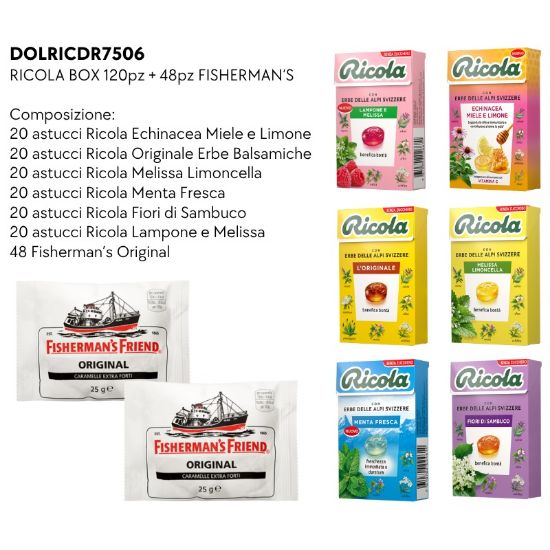 Immagine di RICOLA ASTUCCIO BOX 120pz + 48 FISHERMANS - PR2025