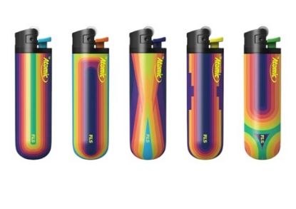 Immagine di ACCENDINO ATOMIC PIETRINA 25pz FLS RAINBOW