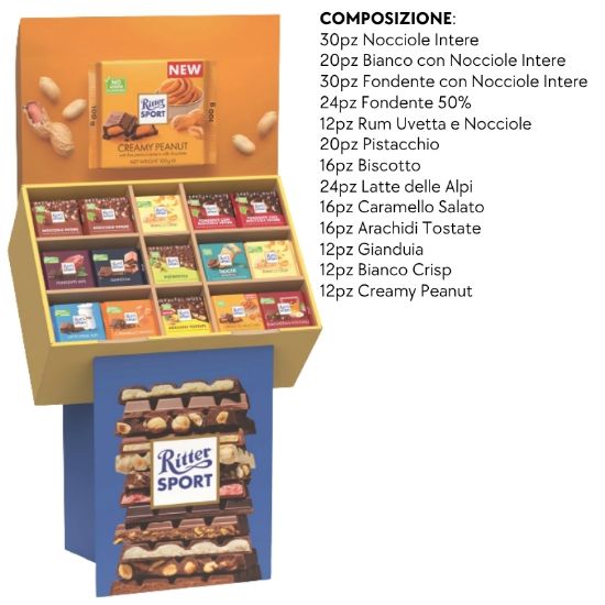 Immagine di RITTER SPORT EXPO TAVOLETTE 244pz - EXPO DA TERRA - PR2026