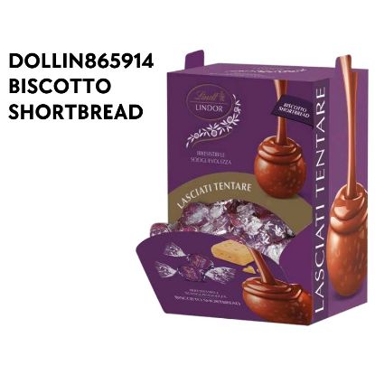 Immagine di LINDT BOULES LINDOR 1200gr SHORTBREAD 96pz bocca di lupo