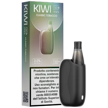 Immagine di KIWI GO PLUS MINI STARTER KIT + POD 1pz CLASSIC TOBACCO 2ml 20mg/ml - PLN014696