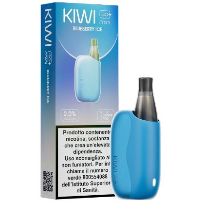 Immagine di KIWI GO PLUS MINI STARTER KIT + POD 1pz BLUEBERRY ICE 2ml 20mg/ml - PLN012768