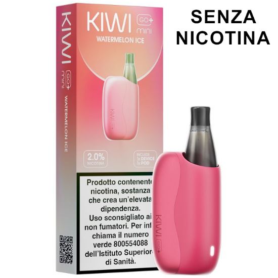 Immagine di KIWI GO PLUS MINI STARTER KIT + POD 1pz WATERMELON ICE 2ml 0mg/ml - PL0014927 SENZA NICOTINA
