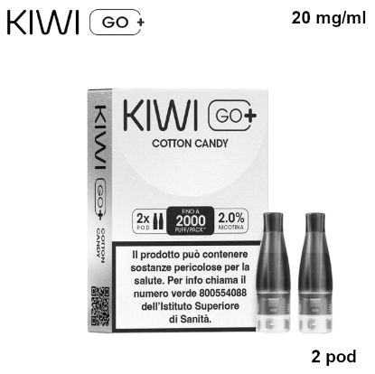 Picture of KIWI GO PLUS POD 1x2pz COTTON CANDY 2ml 20mg/ml - PLN014181