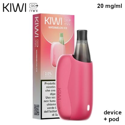 Immagine di KIWI GO PLUS MINI STARTER KIT + POD 1pz WATERMELON ICE 2ml 20mg/ml - PLN014699