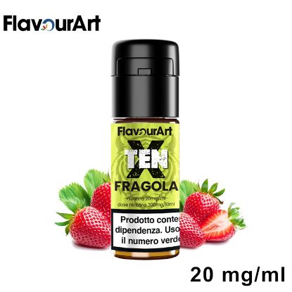 Immagine di Ten X FlavourArt FRAGOLA 10ml 20mg/ml - PLN013608