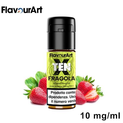 Immagine di Ten X FlavourArt FRAGOLA 10ml 10mg/ml - PLN013607