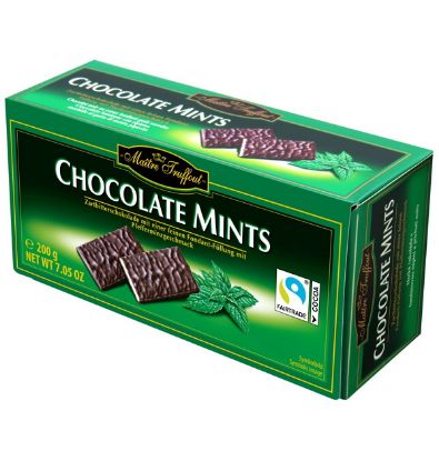 Picture of CIOCCOLATINI CHOCOLATE MINTS FONDENTE 200gr RIPIENO CREMA MENTA