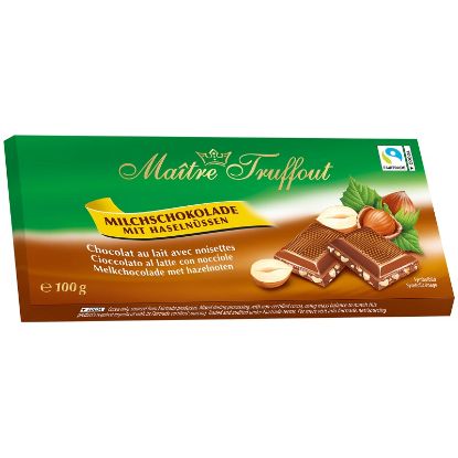 Immagine di MAITRE TRUFFOUT TAVOLETTE 100gr 1pz LATTE E NOCCIOLE