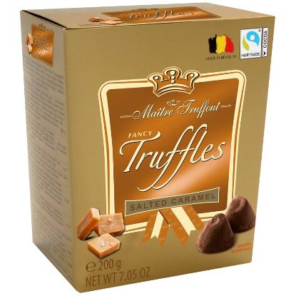 Immagine di CIOCCOLATINI TARTUFI FANCY GOLD 200gr CARAMELLO SALATO