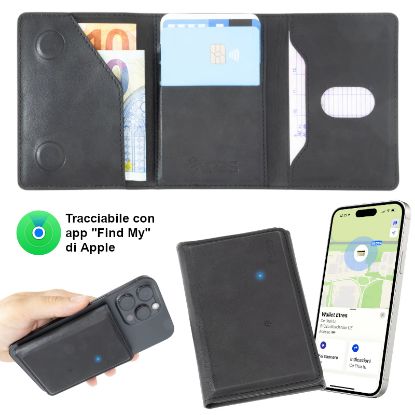 Immagine di PORTAFOGLIO UNISEX 1pz ETRES4 FINDER BLACK + SCATOLA REGALO E BORSA