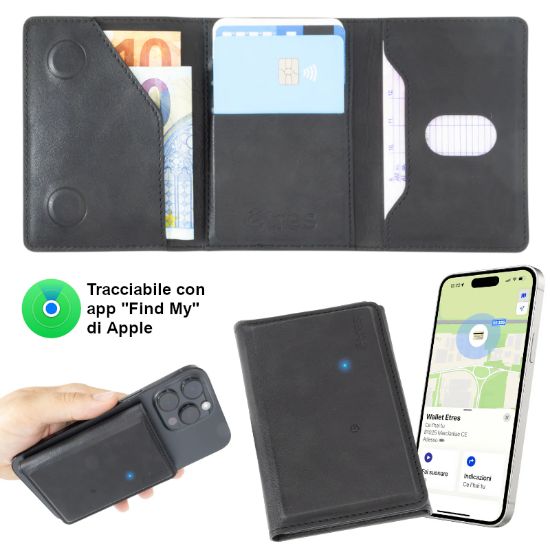 Picture of WALLET UNISEX 1pz ETRES4 FINDER BLACK + GIFT BOX AND BAG 