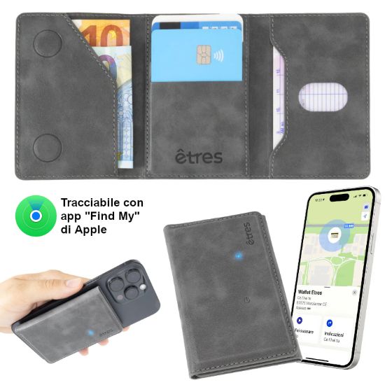 Picture of WALLET UNISEX 1pz ETRES4 FINDER GREY+ GIFT BOX AND BAG 