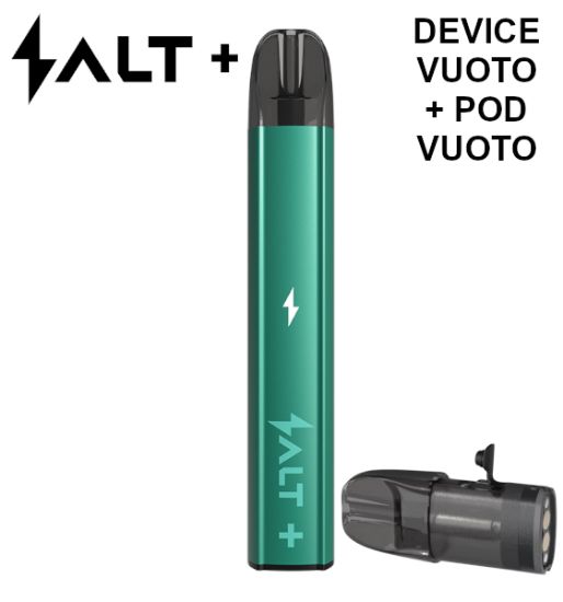 Immagine di SALT PLUS STARTER KIT AQUAMARINE METALLIC + POD 2ml vuoto