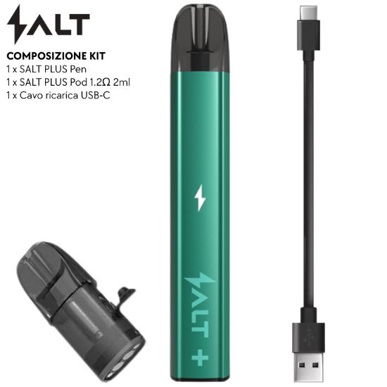 Picture of SALT PLUS STARTER KIT AQUAMARINE METALLIC + POD 2ml vuoto