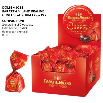 Immagine di BARATTI&MILANO PRALINE CUNEESE AL RHUM 133pz 2kg - PR2025