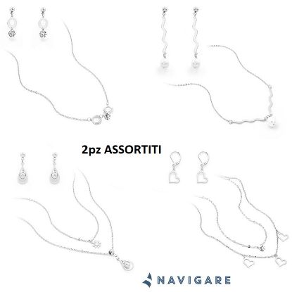 Immagine di PARURE DONNA NAVIGARE 2pz COLLANA E ORECCHINO + SCATOLA REGALO BRACCIALE DONNA NAVIGARE 6pz + SCATOLA REGALO (promo senza sacchetto)