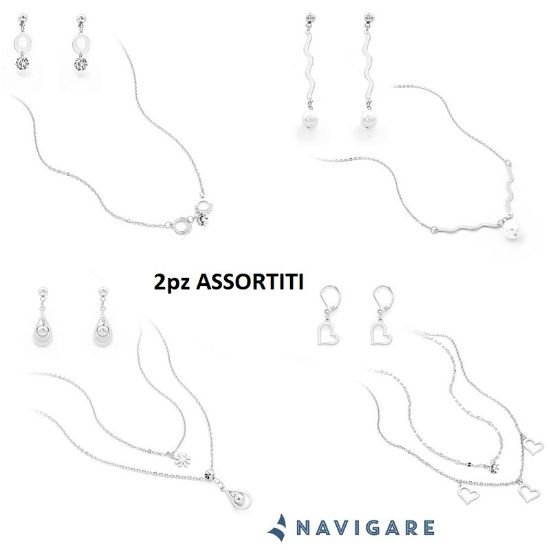 Immagine di PARURE DONNA NAVIGARE 2pz COLLANA E ORECCHINO + SCATOLA REGALO (promo senza sacchetto)