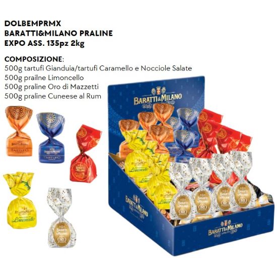 Picture of BARATTI&MILANO PRALINE EXPO ASS. 135pz 2kg - PR2025