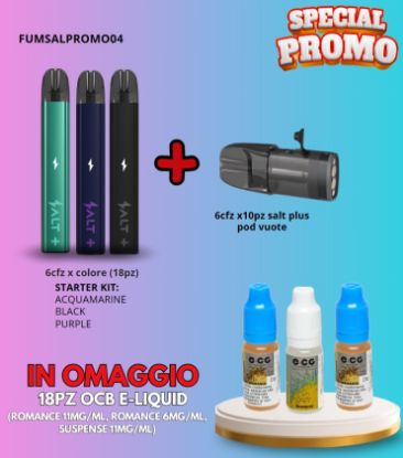 Picture of SALT PLUS PROMO STARTER KIT DEVICE + LIQUIDI OMAGGIO