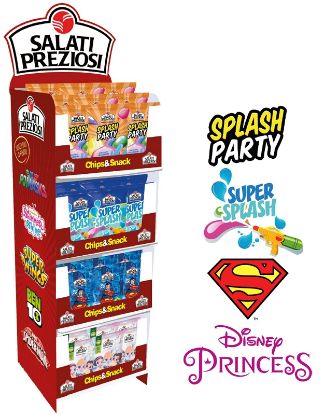 Immagine di PATATINE PREZIOSI MIX EXPO 96pz 25gr con SORPRESA - 400x400x1070