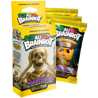 Picture of CARTE DA GIOCO BRAINROT BUSTINA 3x7pz serie Beta - Allucinanazione Cosmica