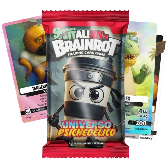Picture of CARTE DA GIOCO BRAINROT BUSTINA 1x7pz Serie Alpha - Universo Psichedelico