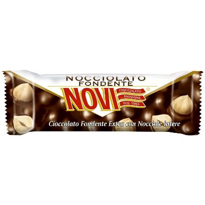 Immagine di NOVI BARRETTE FONDENTE NOCCIOLE  30pz - 30gr