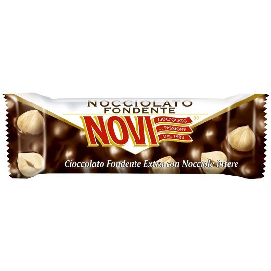 Immagine di NOVI BARRETTE FONDENTE NOCCIOLE  30pz - 30gr