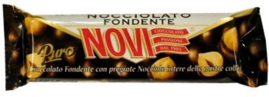 Immagine di NOVI BARRETTE FONDENTE NOCCIOLE  30pz - 30gr