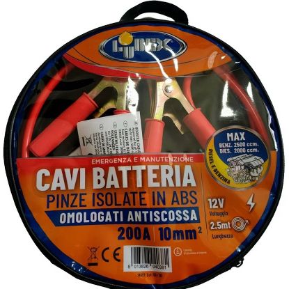 Immagine di LUBEX CAVI AUTO 10MM/2,5M Adatti a veicoli fino a 1400 cm3 benzina e diesel