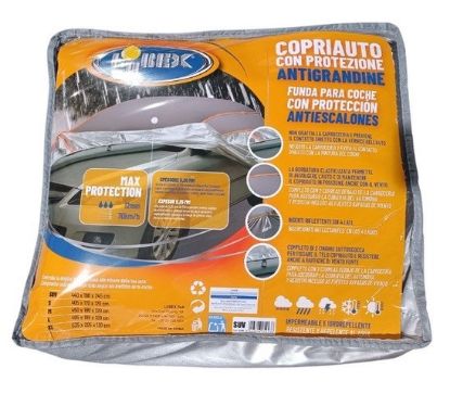 Immagine di TELO ANTIGRANDINE AUTO SUV 440x190x245cm -EVA da 5,25-protez finestrini laterali