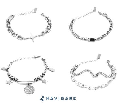 Immagine di BRACCIALE UOMO NAVIGARE 4pz + SCATOLA REGALO (promo senza sacchetto)