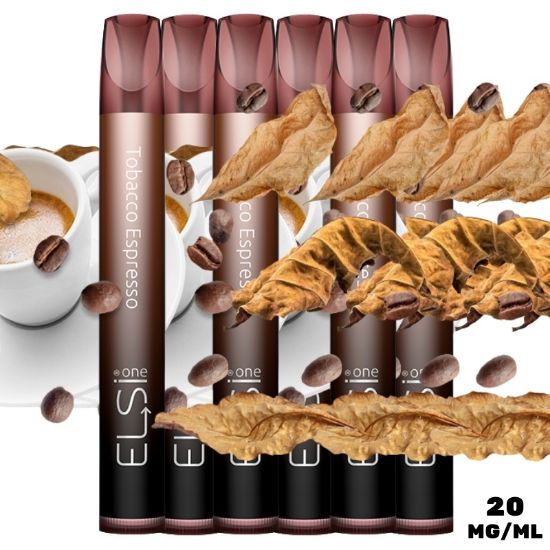Immagine di ELSI ONE 6pz 20mg/ml TOBACCO ESPRESSO composta da:------