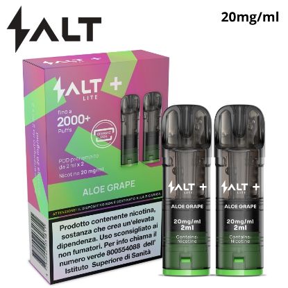 Immagine di SALT LITE POD 1x2pz ALOE GRAPE 2ml 20mg/ml - PLN014735