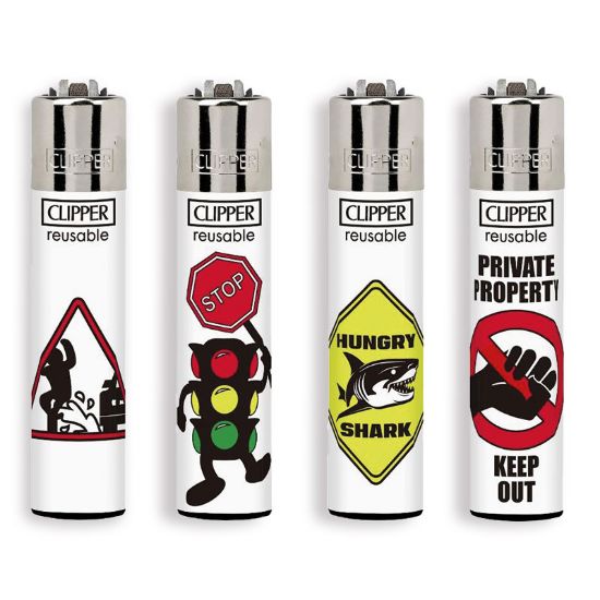 Immagine di ACCENDINO CLIPPER PIETRINA 48pz FORBBIDEN SYMBOLS