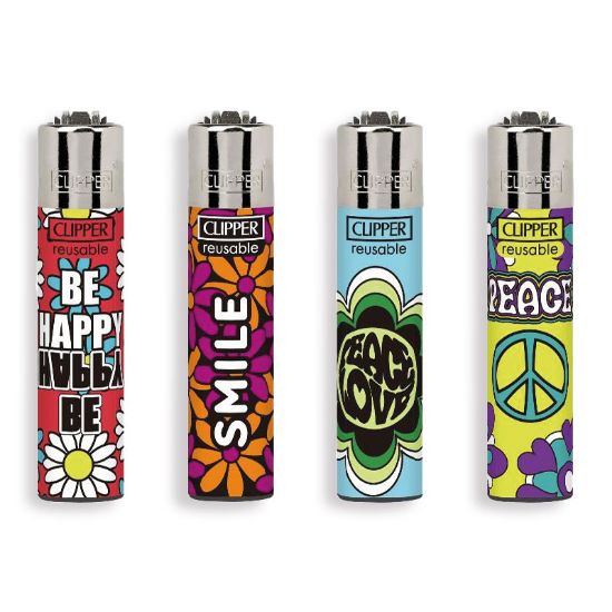 Immagine di ACCENDINO CLIPPER MINI PIETRINA 48pz HIPPIE